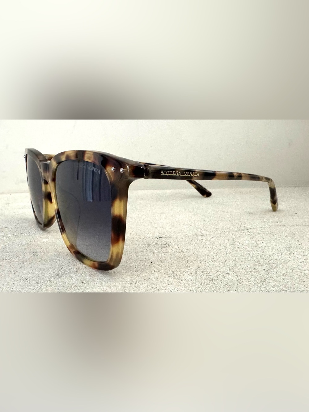 BOTTEGA VENETA - NEW - BV0251SA Havana Tortoise Blue Gradient Sunglasses - Picture 5 of 12